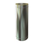 Dubultsienu izolētā dūmvada caurule 1m Ø500/600 (1mm) – IRK500-1