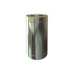 Dubultsienu izolētā dūmvada caurule 0.5m Ø150/250 (1mm) – IRK150-0,5
