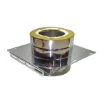 Dubultsienu izolētā dūmvada sienas & bāzes konsole Ø160/250 (1mm) – IPPPK160
