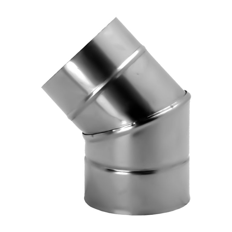 Skursteņa čaulas līkums 45° Ø160 (1mm) – WKSK160-45