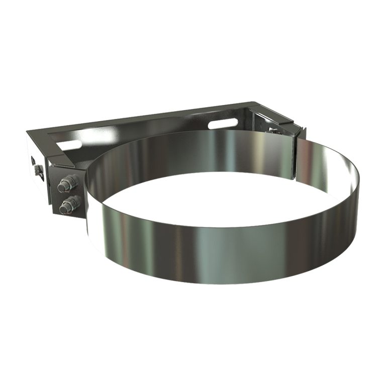 Dubultsienu izolētā dūmvada sienas stiprinājums Ø350 500-575mm distancei no sienas – IOSW350-IWSO-500-575