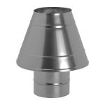 Skursteņa čaulas konuss – vilkmes uzlabotājs Ø200 (1mm) – WDIK200