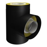 Smooth dubultsienu dūmvada t-gabals 90° Ø180/280 – ITSM180-90