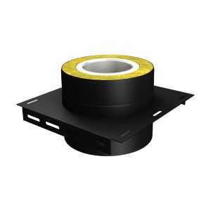 Smooth dubultsienu dūmvada sienas & bāzes konsole Ø150/250 - IPPPSM150