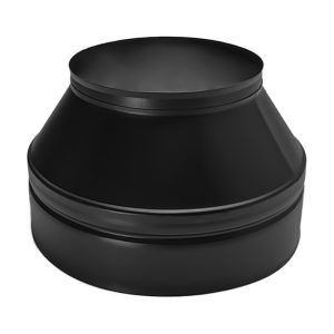 Smooth dubultsienu dūmvada konuss / adapteris uz viensienu Ø150/250 - IUSM150
